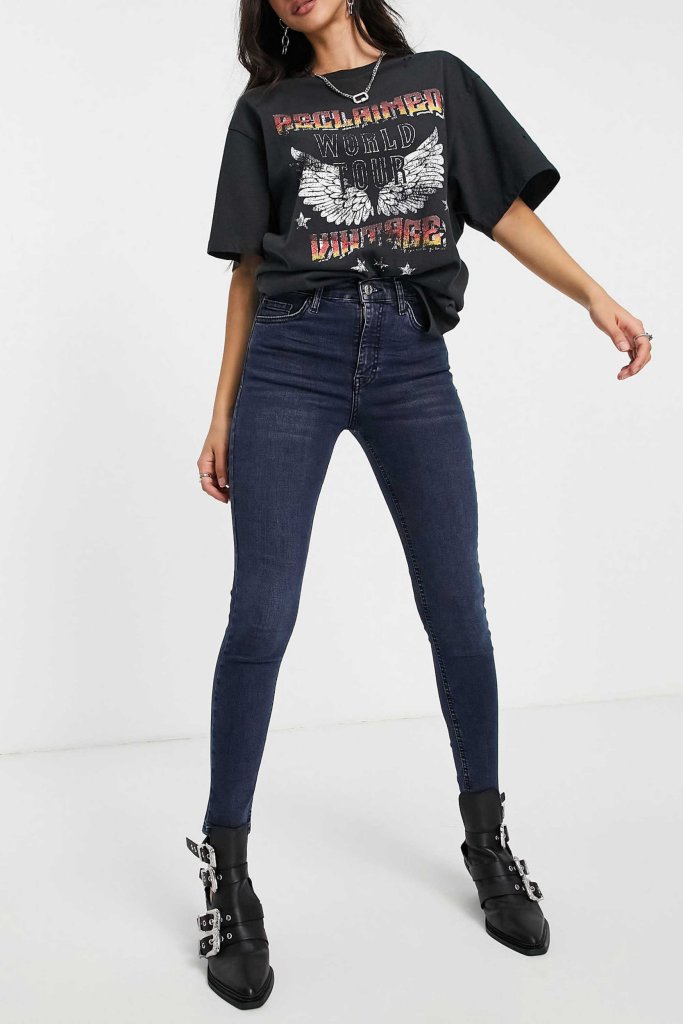Topshop Recycled Cotton Blend Jamie Jeans, Courtesy of Asos