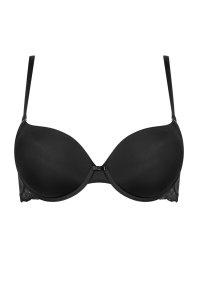 Oola Lingerie Soft Mesh Longline Balconette Bra, Black at John Lewis &  Partners