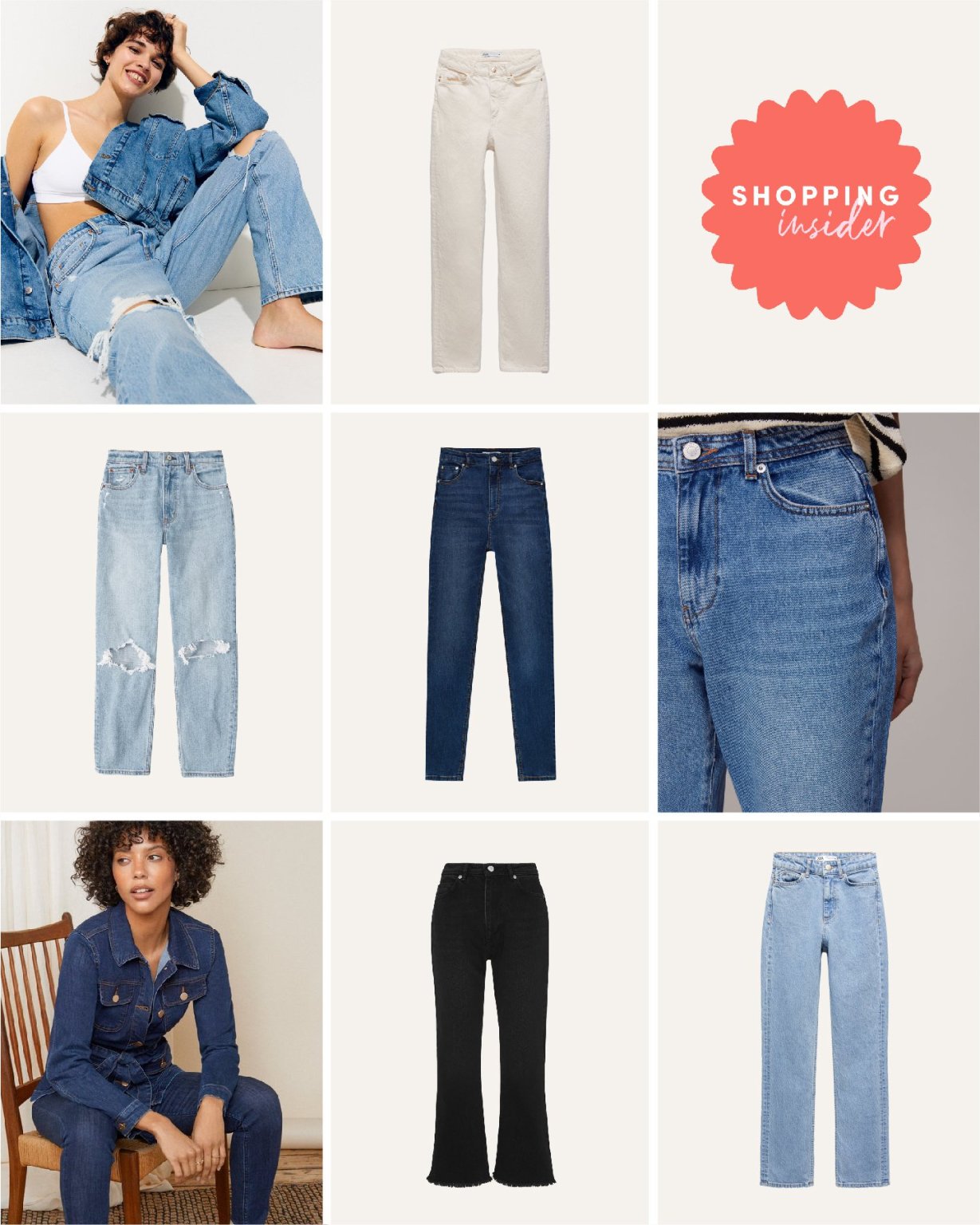 Zara Hi-Rise Wide-Leg Full Length Jeans, Women's Fashion, Bottoms