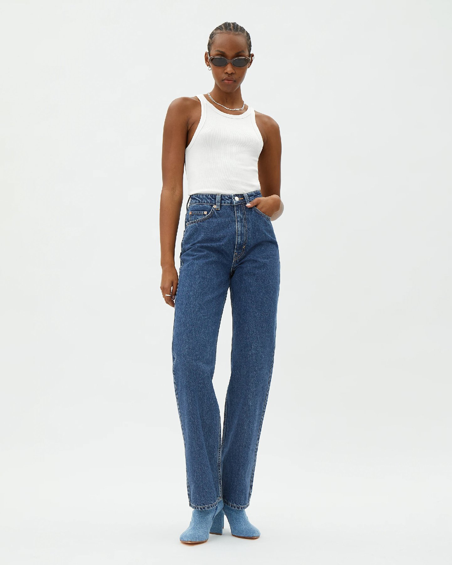 Organic Cotton Tapered Post Maternity Jeans