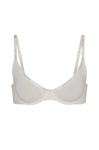 Figleaves fuller bust smoothing non wired plunge bra in latte