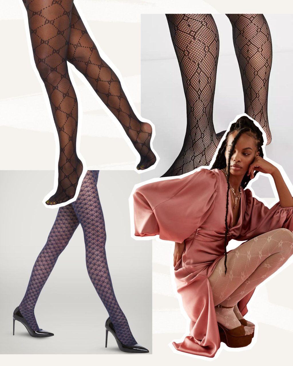 Trending: GG Pattern Tights  Patterned tights, Tights, Fashion tights