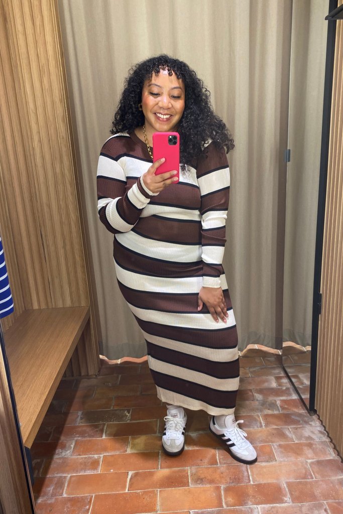 Mango plus size stripes