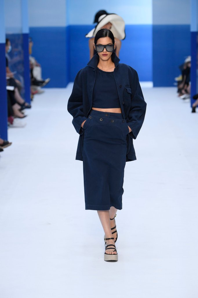Runway at Max Mara RTW Spring/Summer 2023 on September 22, 2022 in Milan, Italy. (Photo by Giovanni Giannoni/WWD/Penske Media via Getty Images)