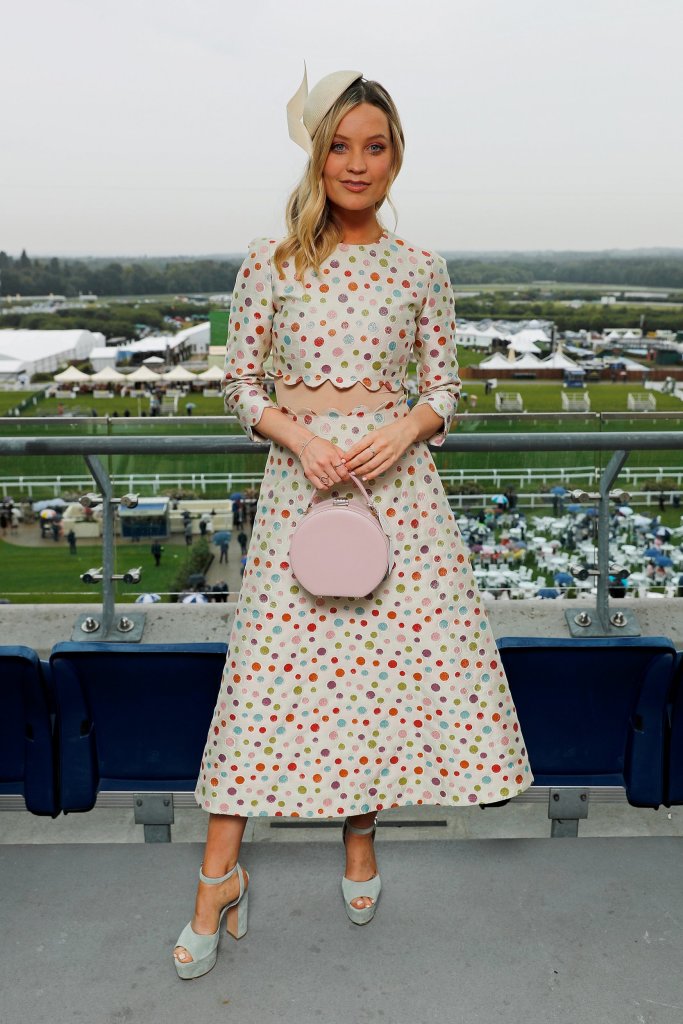 ASCOT, ENGLAND - JUNE 18: Laura Whitmore attends day 1 of Royal Ascot at Ascot Racecourse on June 18, 2019 in Ascot, England. (Photo by David M. Benett/Dave Benett/Getty Images for Ascot Racecourse)