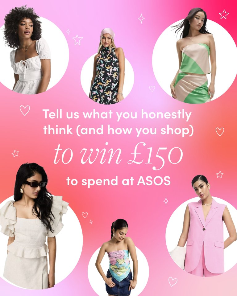 Fancy winning £150 to spend at ASOS? Take the Eliza survey to win