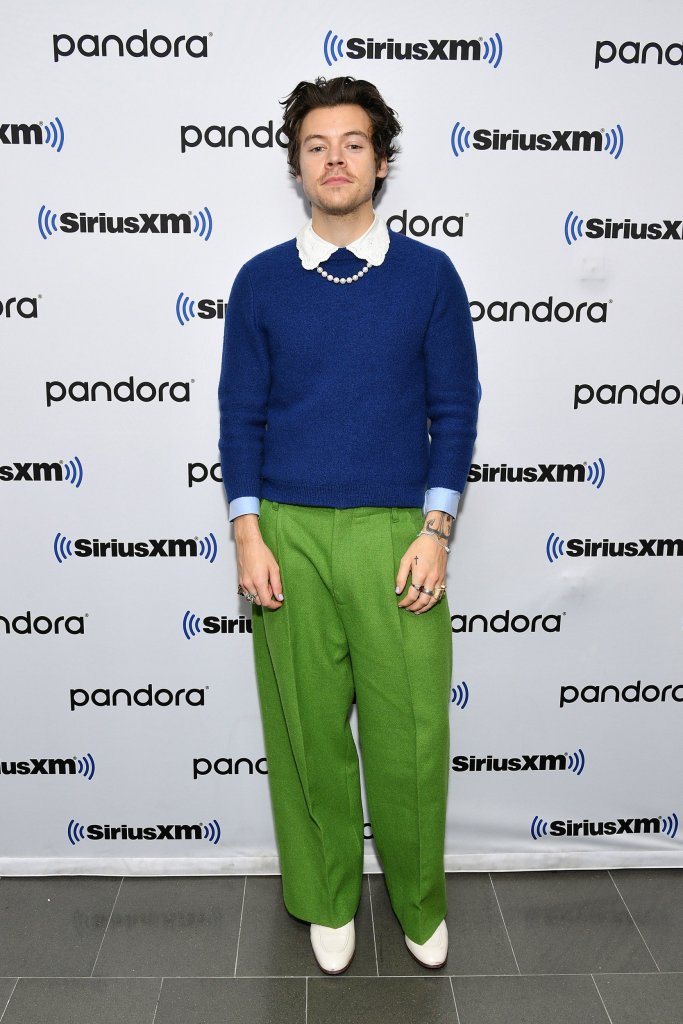 NEW YORK, NEW YORK - MARCH 02: (EXCLUSIVE COVERAGE) Harry Styles visits SiriusXM Studios on March 02, 2020 in New York City. (Photo by Dia Dipasupil/Getty Images)