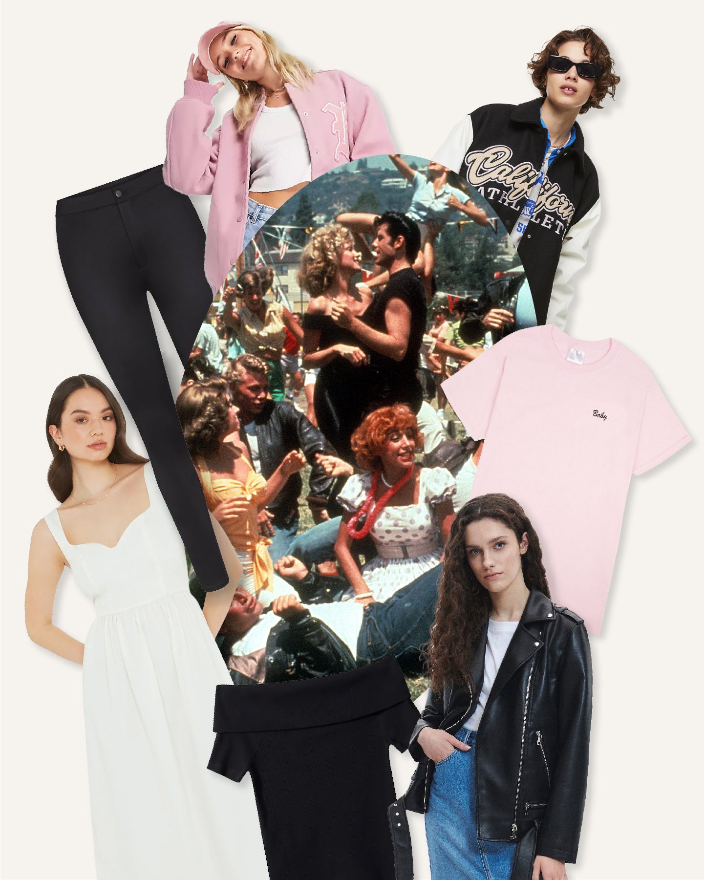Pink Ladies Jacket and Grease Costumes from Grease Live