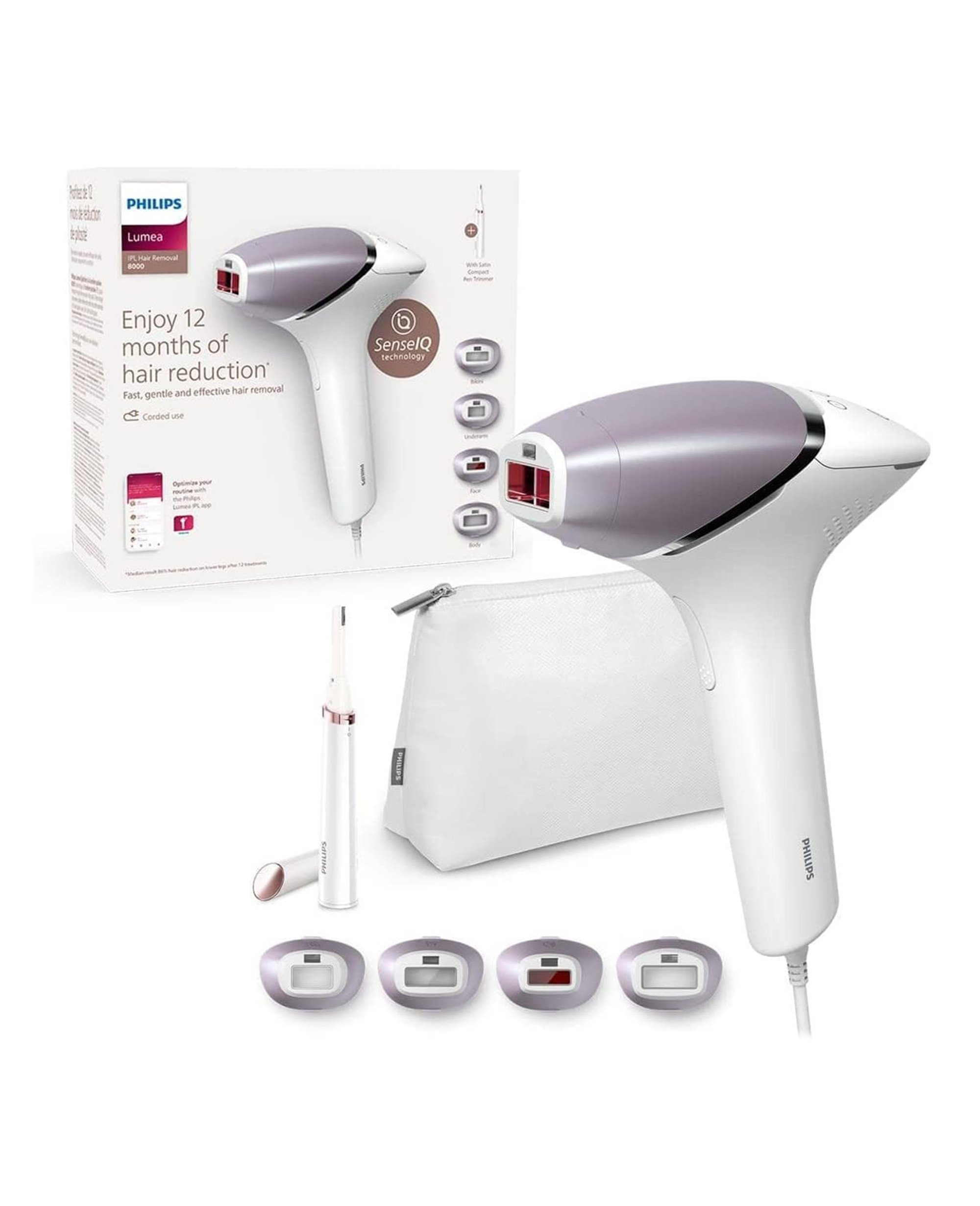 PHILIPS LUMEA BRI958 9000 SERIES IPL HAIR REMOVAL TOOL WITH 4 ATTACHME –  BeautySook_US